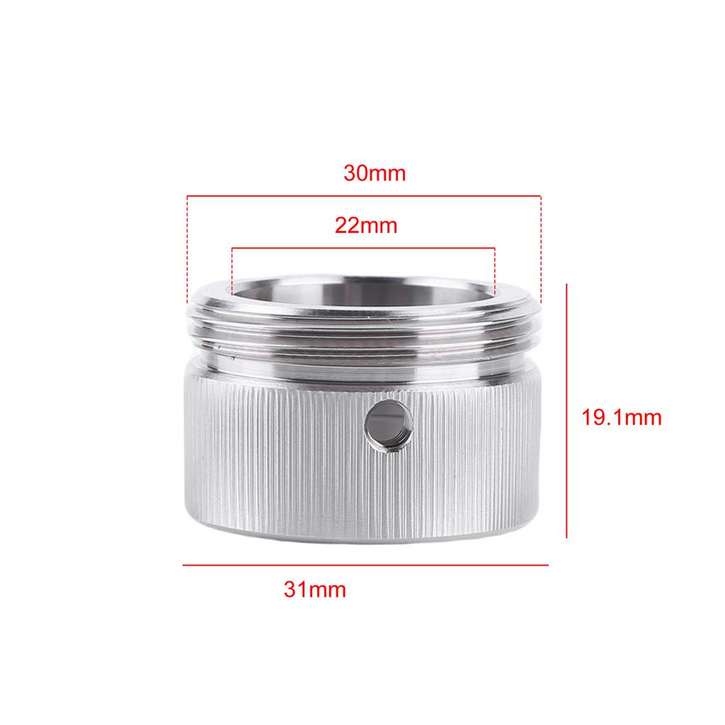 2/5Sets Heating Valve Adapter 304 Stainless Steel Radiator Thermostat Adapter M30 X 1.5 Thermostat Adapter for Ra Rav Ravl Valve