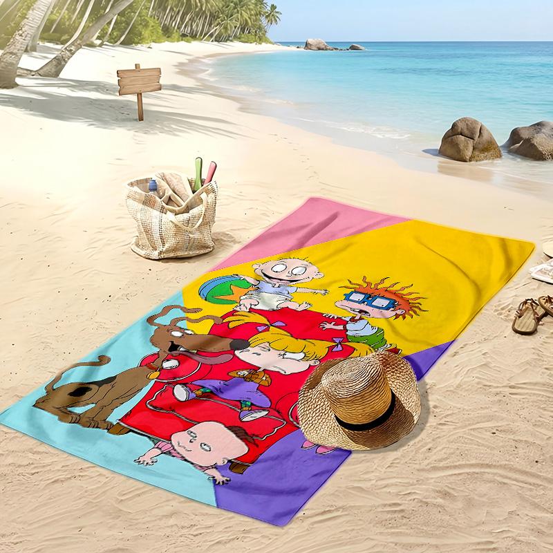 rugrats Printed Quick Dry Beach Towel Super Absorbent Soft Lightweight Bath Towel for Pool Summer Travel