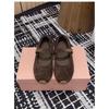 Sheepskin Version~ New Fashion Soft-soled Dexun Mary Jane Shoes Women's Spring and Autumn Color Matching Word Velcro Casual Shoes