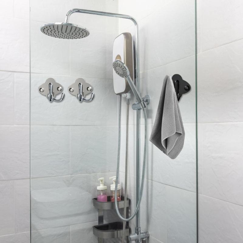 Schwere Edelstahl-Wandhaken Einfache Installation Für Küche Badezimmer Wohnzimmer Rostfrei Platzsparender Aufhänger