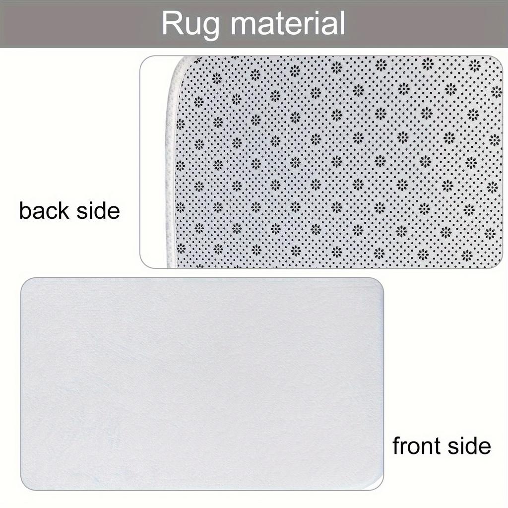 4Pcs Shower Curtain Set with Non-Slip Bath Mat, Toilet Lid Cover, Contour Rug & 12 Hooks, Bathroom Decor