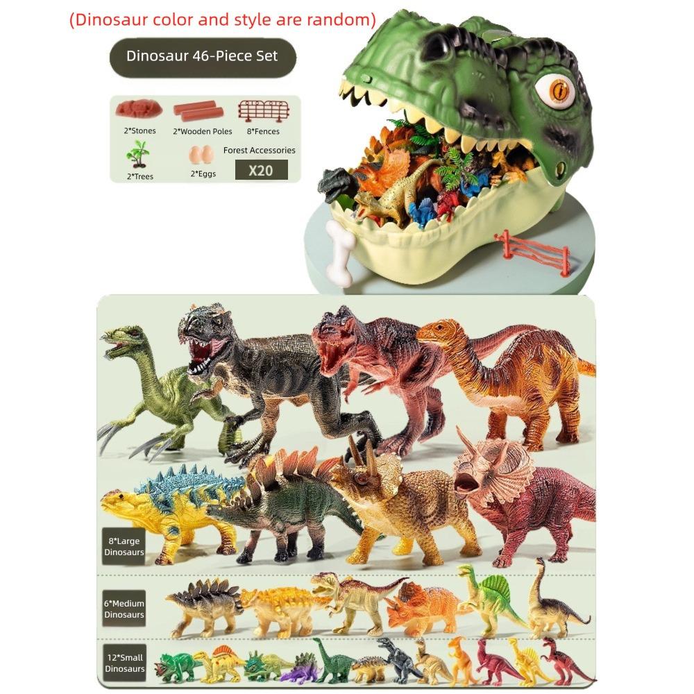Big Size Dinosaur Toys PVC Figures Dinosaur World Toy Simulation Animal Model  Boys Gifts 46PCS