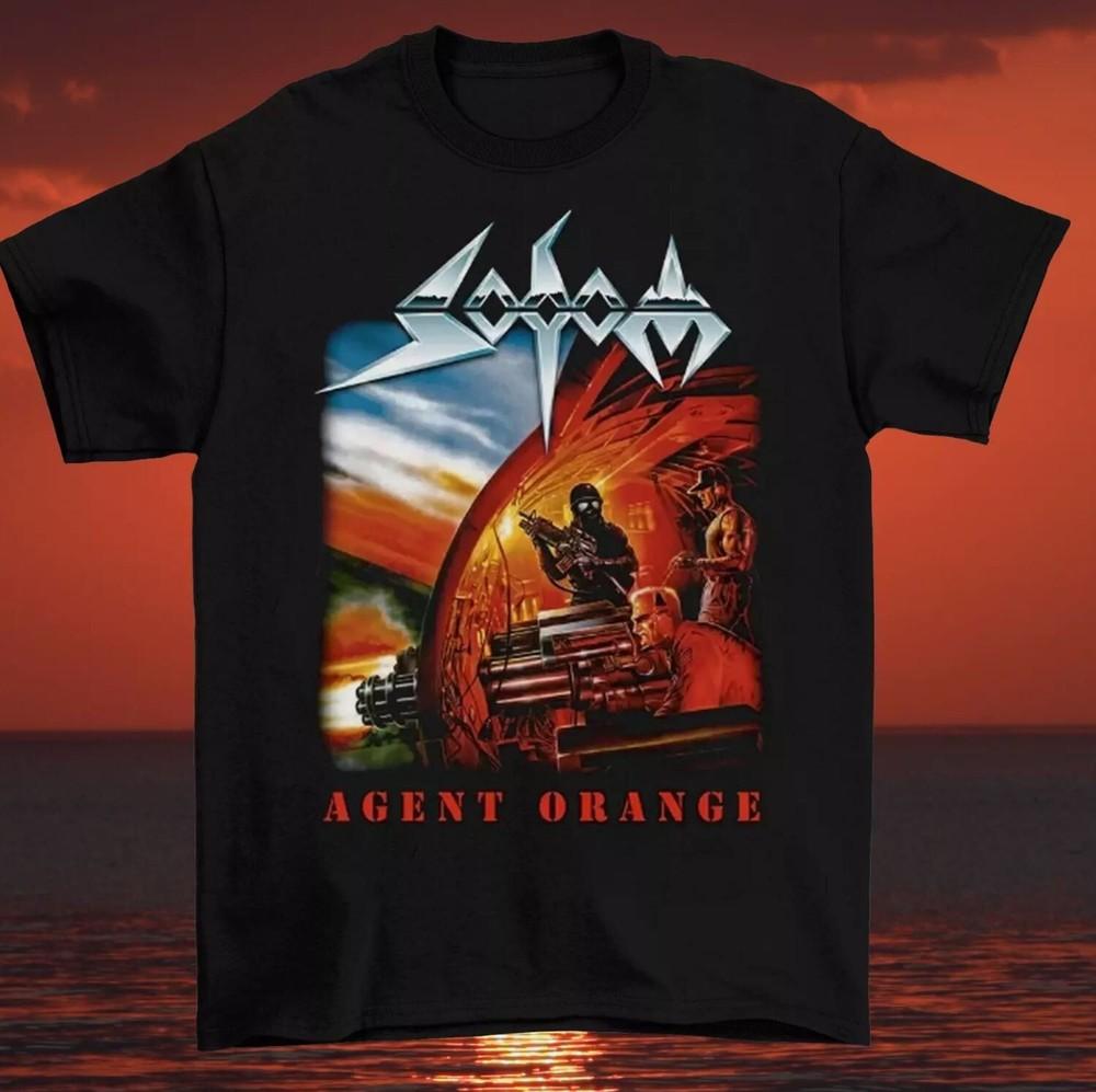 

Футболка с коротким рукавом Sodom Agent Orange, полный размер 4XL