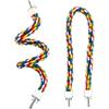 1PC Random Color Parrot Cotton Rope Colorful Bite Toy Climbing Stand Bird Parrot Cage Accessories Pet Toys Fixable Parrot Rope