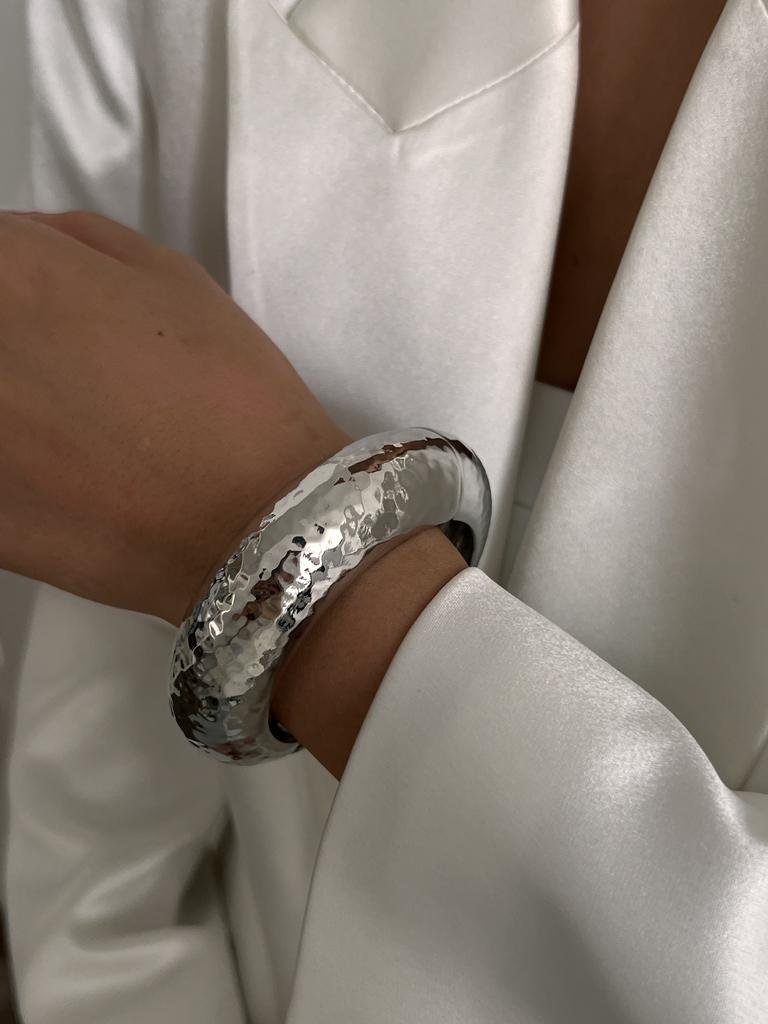 Ingemark 3 Style Creative Big Imitation Pearl Cuff Bracelet Women Trend 2025 Punk Heavy Metal Chunky Spring Bangle Steampunk Men