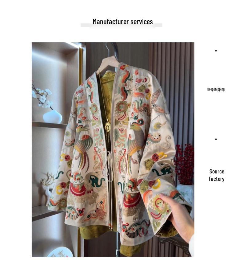 2025 Embroidered Frog Button Jacket: Chinese-Inspired Luxury Autumn Outerwear for Women