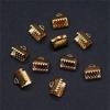 Bandenden Crimp-Clips Antikstil Zubehör für die Schmuckherstellung 8 Größen 4 Farben