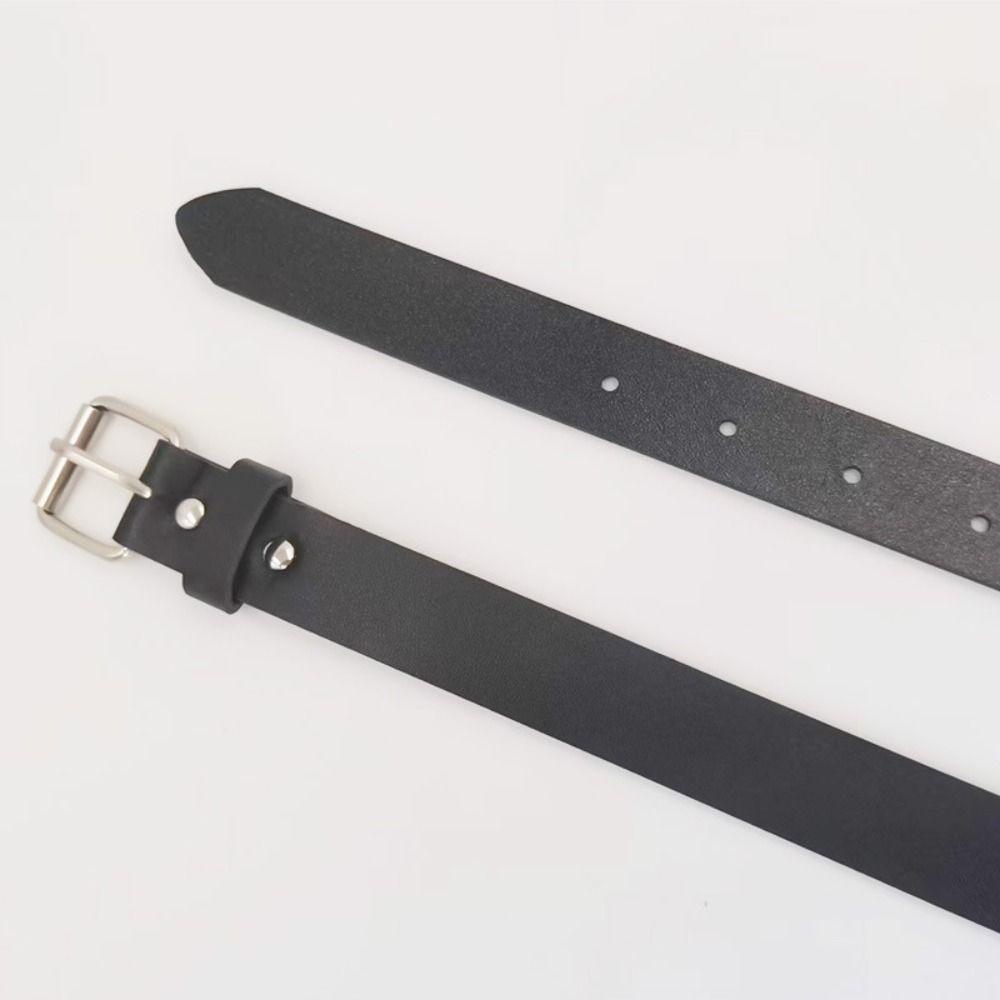 Versatile Leather Belt Minimalist Waist Belt Retro Waistband For Women