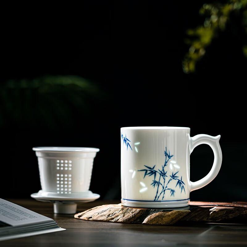 Jingdezhen Ceramic Tea Cup with Filter