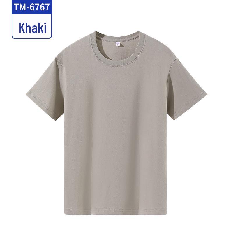 Custom Pure Cotton Short-Sleeve T-Shirt for Campus Clubs and Class Uniforms