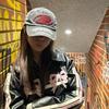 Korean Street Fashion Unisex Embroidered Logo Baseball Cap - Retro Washed Look