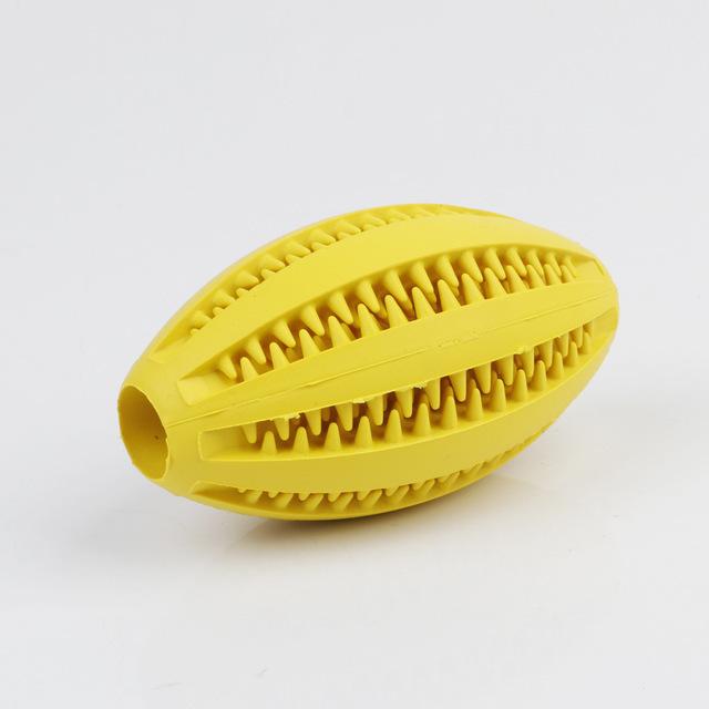 Hunde-Zahnreinigungsspielzeug, Interaktiver Futterausgabeball zum Kauen für Welpen, Langlebiger Gummi-Leckerball für Kleine, Mittlere und Große Hunde