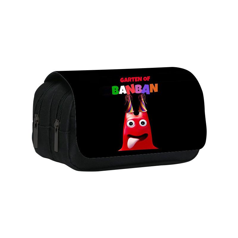 Garten Of Banban Double Layer Pencil Bag With Nylon Material For Students And School Supplies