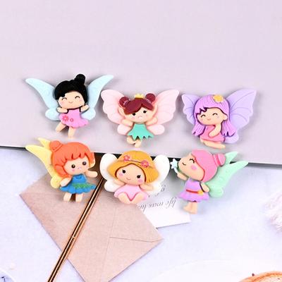 20Pcs Flower Fairy with Doll Decor Fly Wing Home Ornament Miniature Toy Gift