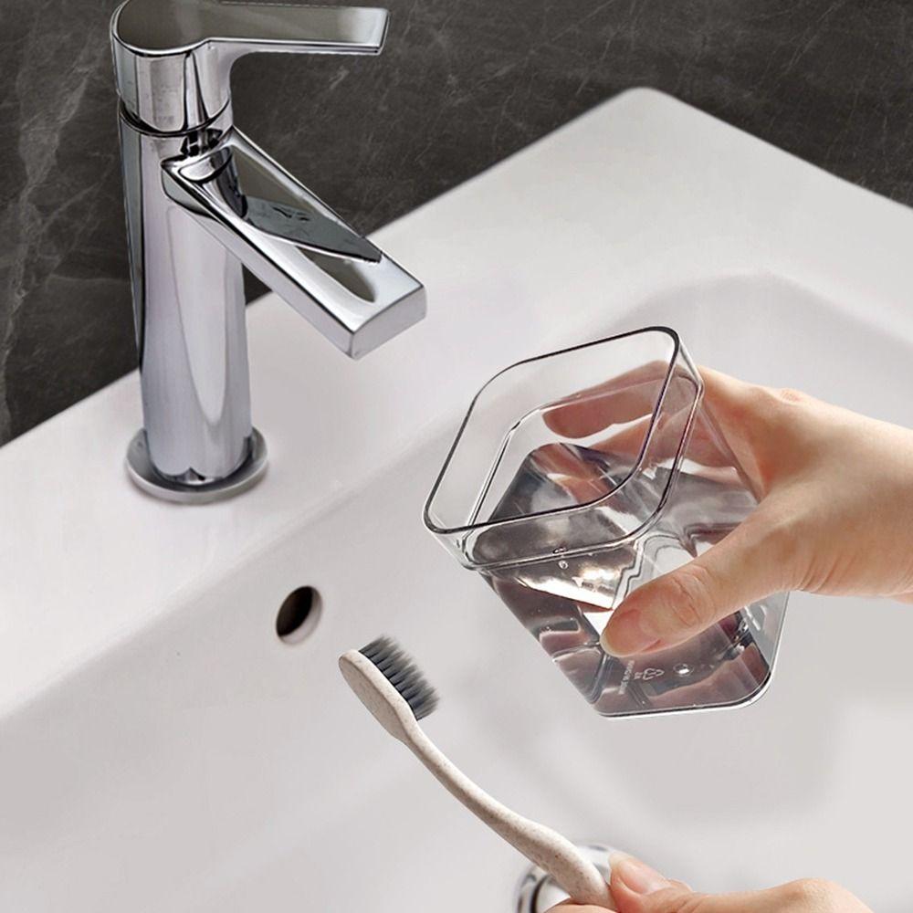 Plastic Toothbrush Storage Rack Dustproof 3 Slots Toothbrush Holder  for Home