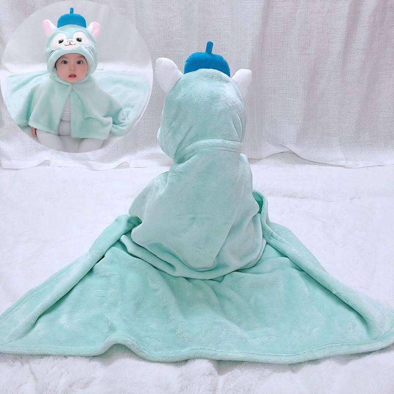 Schöne Baby Mädchen Cartoon Kapuzen Bademantel Kind Kleinkind Bade Handtuch Robe