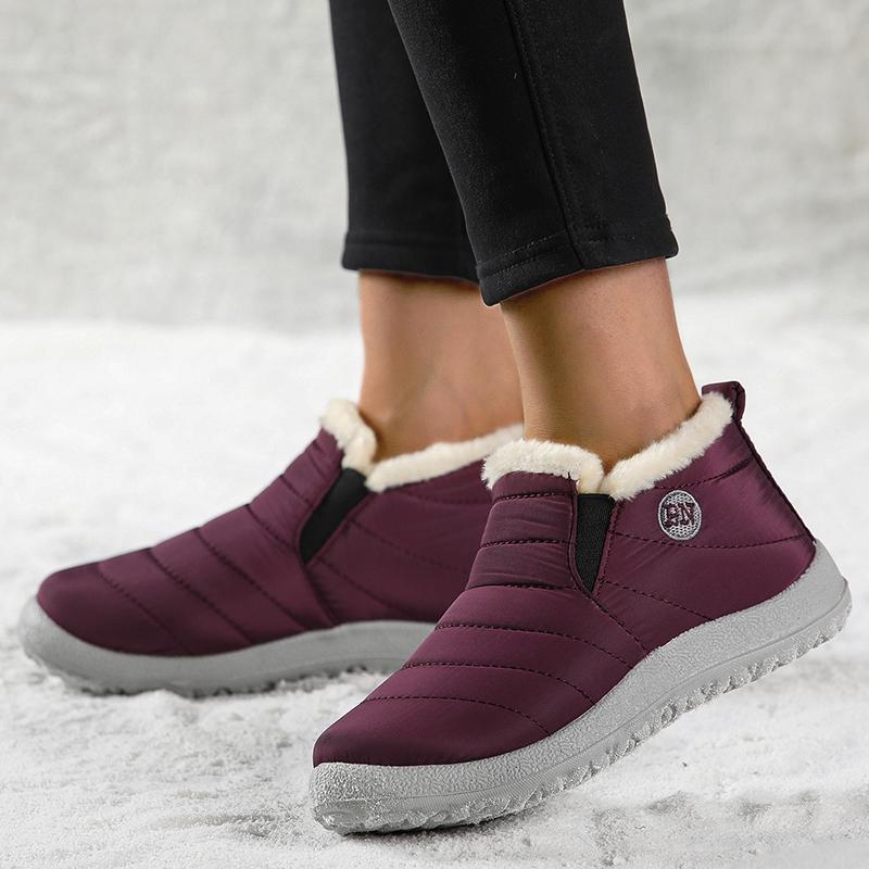 Warm Fur Men Flats Shoes Waterproof Winter Slip On Moccasin Men Solid Men's Sneakers Footwear Zapatos De Mujer Shoes Men