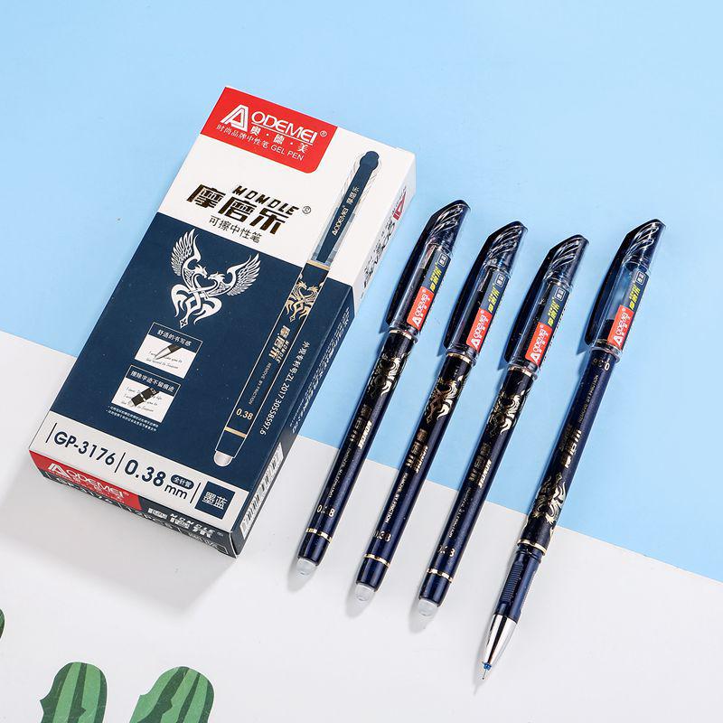 Aodemei Erasable Gel Pen, 0.38mm Needle Tip, for Office, Business & Student Use.