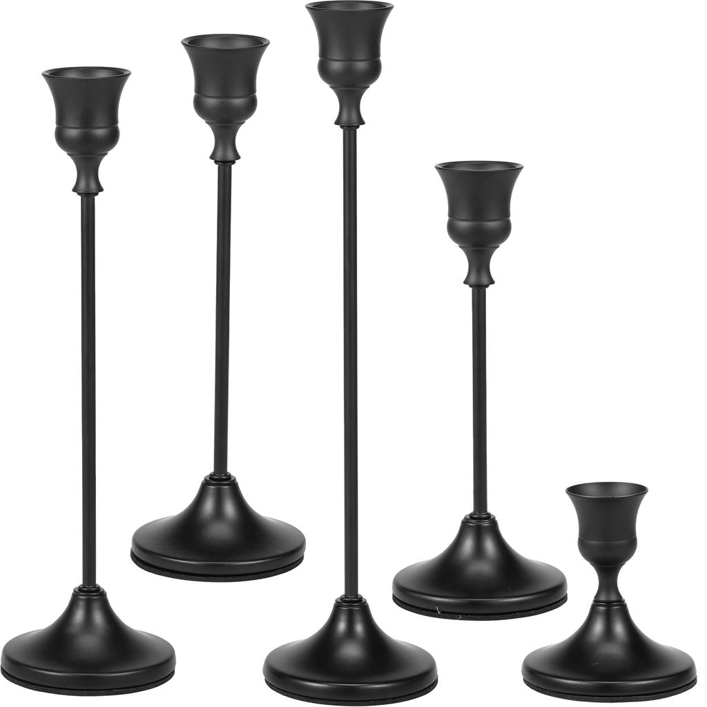 2-5Pcs Candlestick Holders Metal Taper Candle Holders Decorative Candle Stick Stand Tall Candle Sticks Holder Wedding Decoration