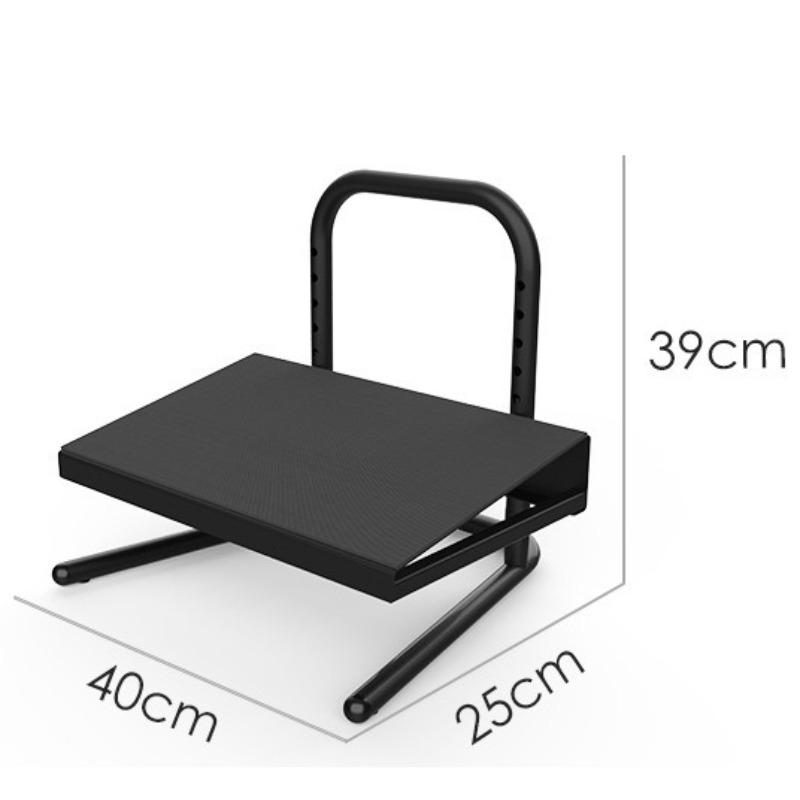 Office Pedal Stool Adjustable Elevating Footrest Aesthetic Luxury Bedroom Footstool Relaxing Modern Metal Ottoman Room Furniture чёрный