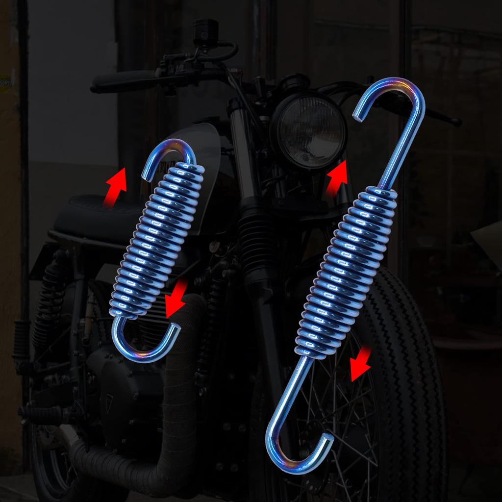 Ygmylandbb Motorrad Auspuffrohr Schalldämpfer Feder Feder Auspuffrohrfeder Flexibler Haken Motorradausrüstung