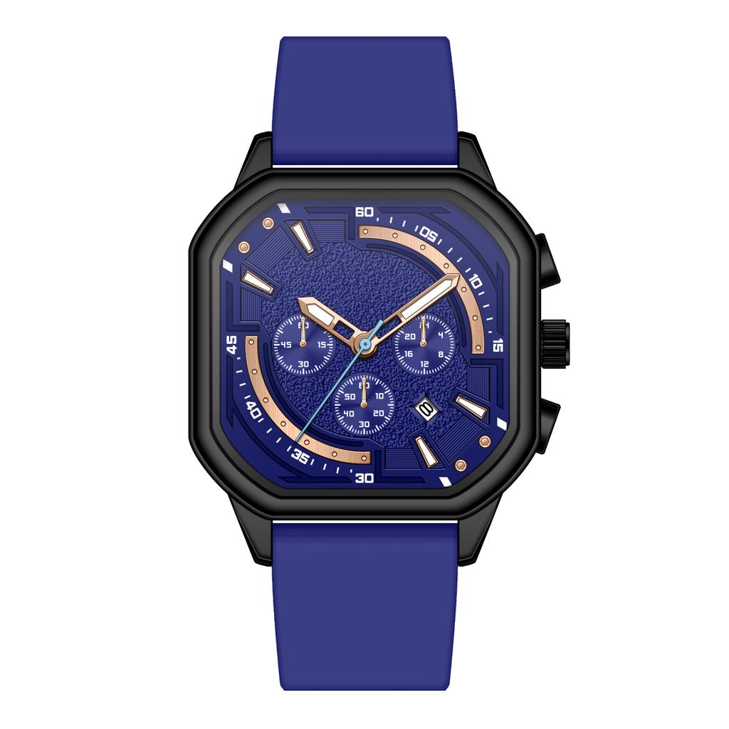 Lower Price Men's Quartz Watch 2026 High Quality Man Watch Customized Personalized Logo Rubber Band Slim Wrist Watches for Men