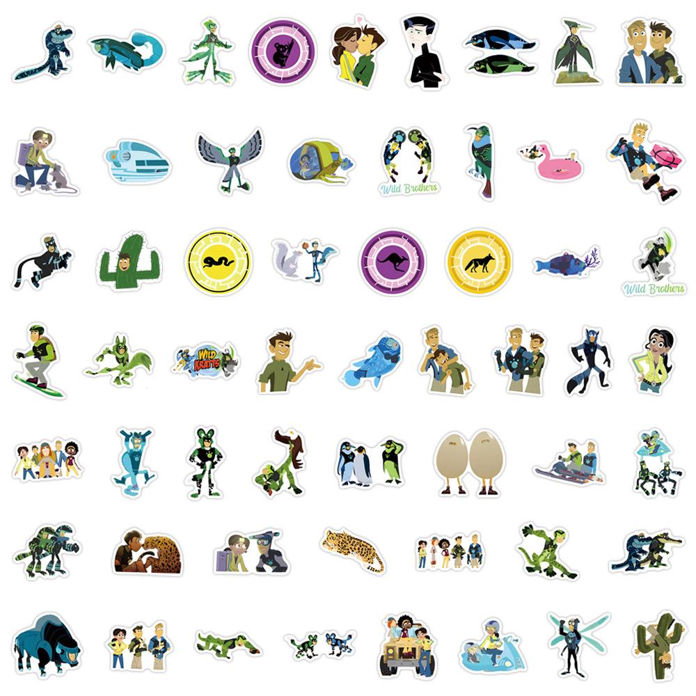 

55 Wild Kratts Graffiti Stickers Decorate Notebook Suitcase Mobile Stickers