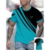 New Summer Trendy English Letter Printed Men's Casual T-shirt