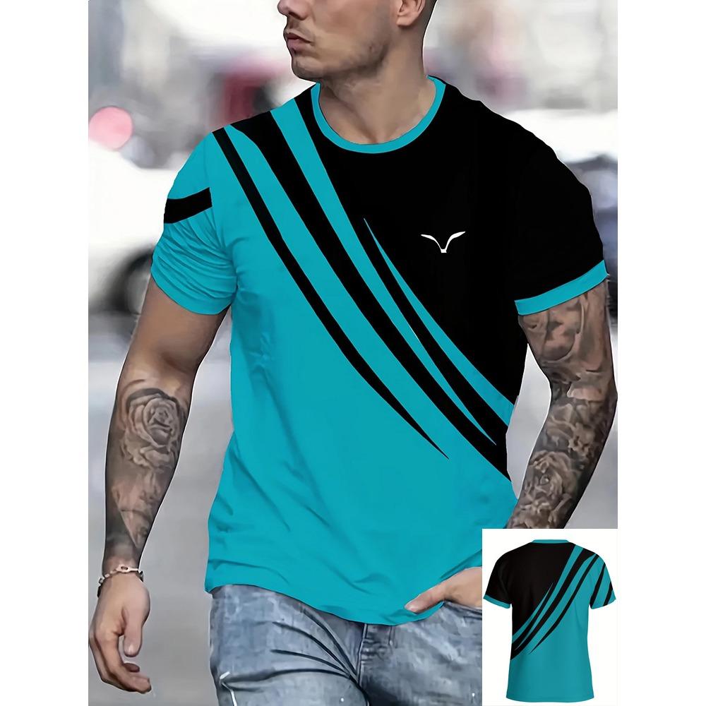 New Summer Trendy English Letter Printed Men's Casual T-shirt
