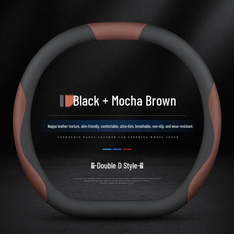 Zeekr 001/007/X/7X Ultra-Thin Genuine Leather Steering Wheel Cover for 24/25 Models