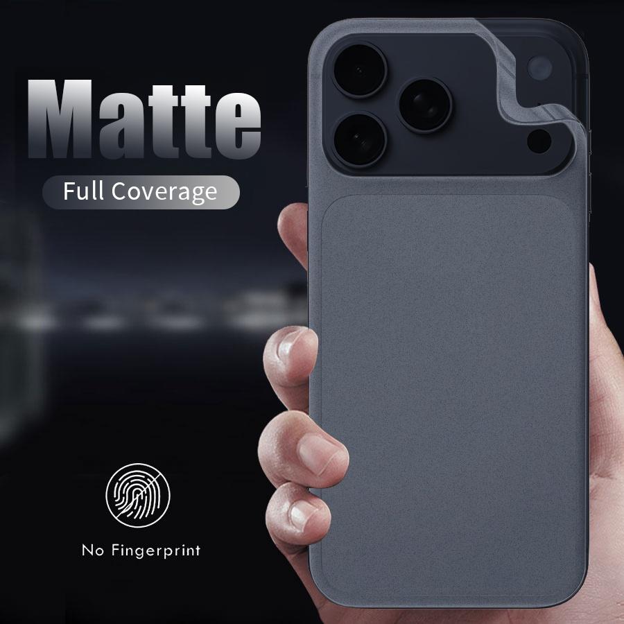 Pro iPhone Air 17 16 15 14 Plus 13 12 mini 11 Pro Max X XS Max XR 8 7 6 6s Plus SE 2020 Zadní Matná Hydrogelová Fólie Ochranná Fólie na Displej