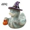 Dekorative Figur für Bar Halloween Sensenmann Ente Harzfigur Dunkel Gotische Sense Statue Totenkopf Ornamente Heim Schreibtisch Dekor Gruselige Sammlerfigur