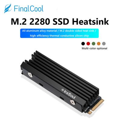 Aluminum Alloy M.2 SSD Cooling Heat Sink M2 NVME NGFF 2280 Solid State Hard Disk Radiator Silicon Therma Pads Heat Cooler