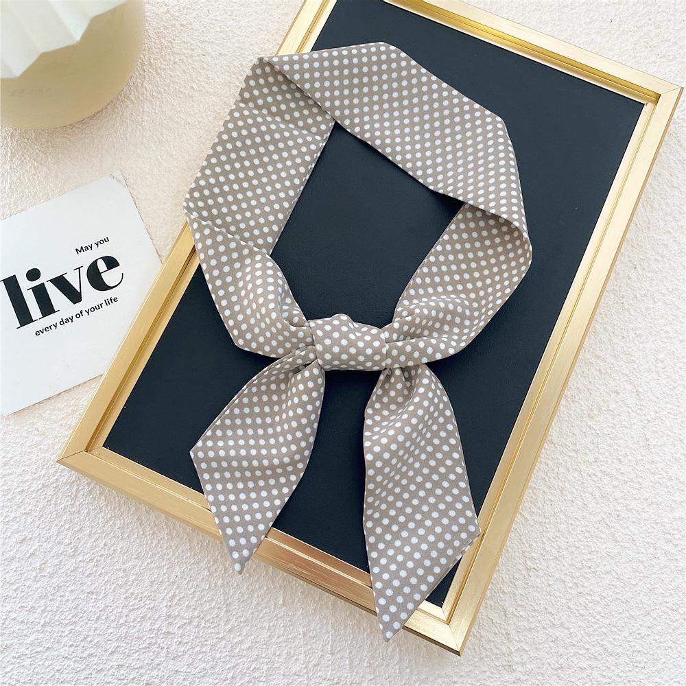 

Новые шарфы Шелковые шарфы Женские весенние и осенние длинные декоративные профессиональные шарфы Летние тонкие стили в сочетании с рубашками Стильные 5*90cm