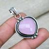 Pink Chalcedony Gemstone 925 Sterling Silver  Handmade Beautiful  Pendant Gift For Love