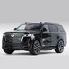 1/24 Full Scale Escalade SUV Alloy Car Model Die-cast Metal Off-road Vehicle Car Model Simulation Sound and Light Collection Children's Toy Gift