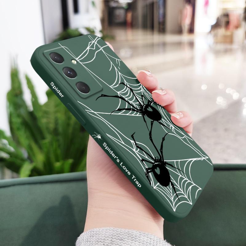 

Cute Spider Phone Case For Samsung Galaxy A17 A07 A56 A36 A26 A16 A06 A55 A35 A25 A15 A05 A54 A34 A24 A14 A04 Silicone Cover Samsung A04E темно-зелений колір