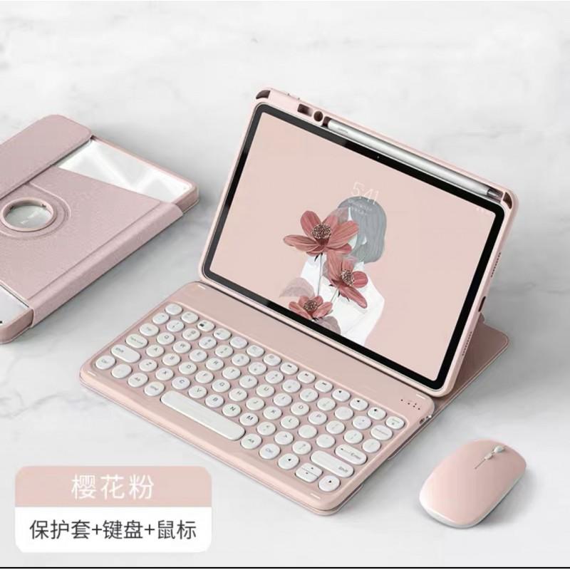 IPad 11th Gen Case With Rotating Stand Keyboard Cover Stylus Slot Auto Sleep/Wake PU Leather Air 11 Pro