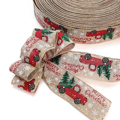 Noel Kurdelesi Klasik Paketleme Noel Ağacı Kurdelesi Çelenk Fiyonkları Kendin Yap Kumaş Spiral Kurdele Jüt Noel Hediye Süslemesi