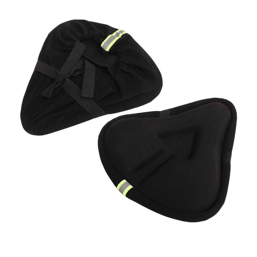 Bike Seat Cover Bicycle Saddle Cushion Extra Soft Thickened Silicone with Groove Cycling Parts