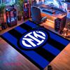 Inter Milan Logo Carpet Rug for Living Room Bedroom Home Sofa Decoration,Kids Play Nonslip Floor Mat