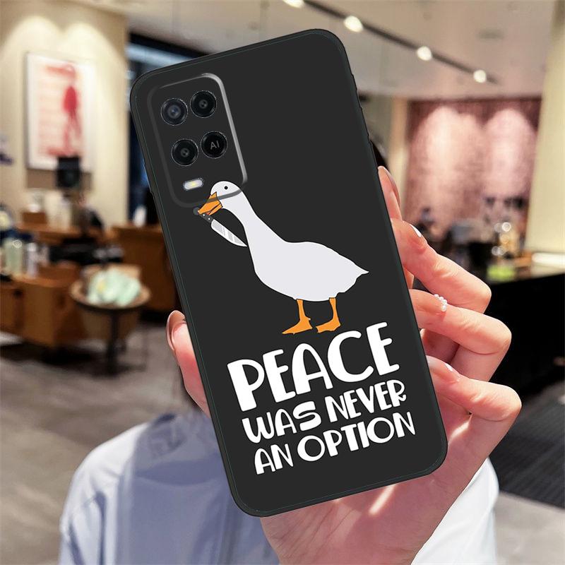 Cartoon Niedrige Gans Spiele Hülle Für Oppo A78 A98 A79 A18 A38 A58 A40 A60 A80 A16 A76 A96 A15 A74 A94 A54 A17 A77 Abdeckung
