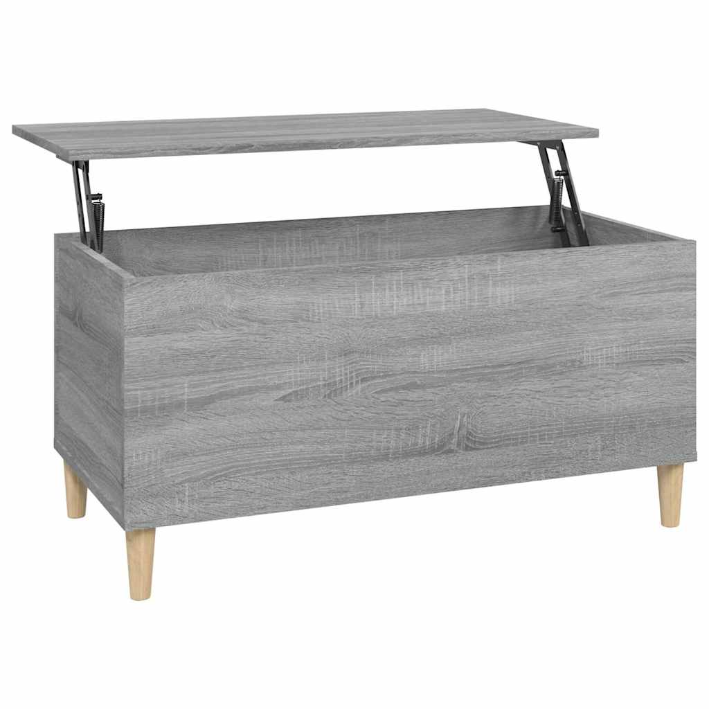 Coffee Table Gray Sonoma 90 x 44.5 x 45 cm Particleboard
