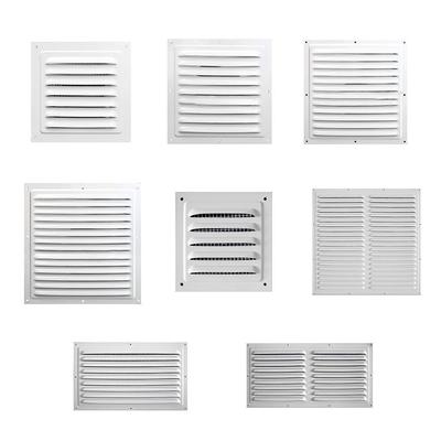 Air Vent Grille Ventilation Cover Metal Window Square Vent Insect Screen Cover Aluminum Alloy Heating Cooling Vents Plate