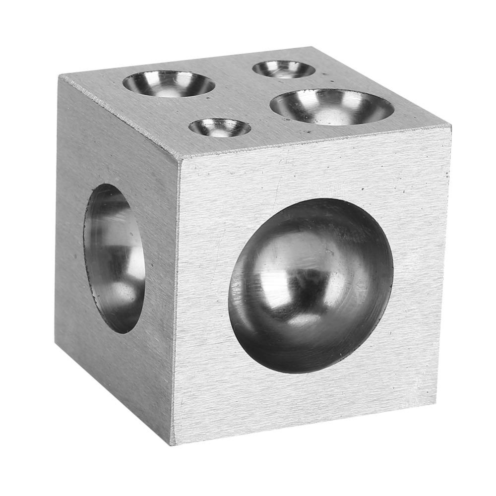 Long Lasting Square Shape Doming Block Semi Circle Metal Material Jewelry Tool Precision Durable Goldsmith Tool Gold Processing