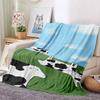 Cartoon Cheerful Little Sheep Flannel Blanket, Nap Blanket Warm Cozy Soft Throw Blanket For Couch Bed Sofa