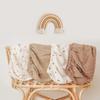 Unisex Baby Muslin Crib Sheets Fitted Crib Sheet for Crib Mattress 32.3x16.9x3.9inch Neutral Muslin Gauze Crib Mattress Sheet