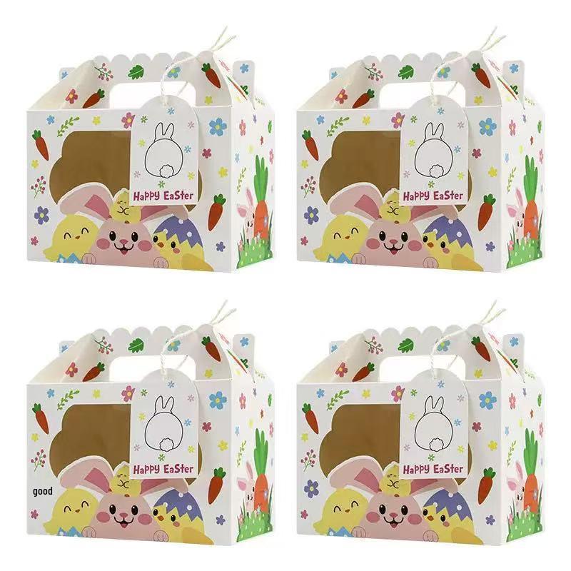 Colorful Easter Chicks & Rabbits Handheld Souvenir Box