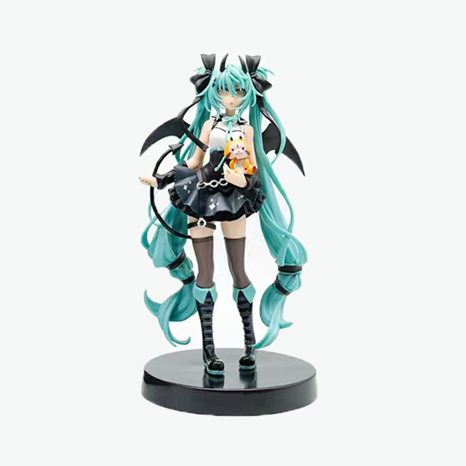

Model Toy Top Selling Anime Peripheral Ornament Hatsune Miku Little Devil Dark Angel Chuyin Handmade PVC In Stock Fast Ship Gift
