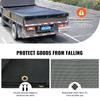 Dump Truck Mesh Tarp, 7 x 22 ft, PVC Coated Black Heavy Duty Cover with 5.5" 18oz Double Pocket, Brass Grommets, Reinforced Double Needle Stitch